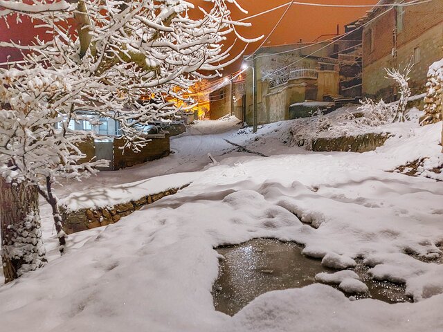 طبیعت زمستانی روستای درو