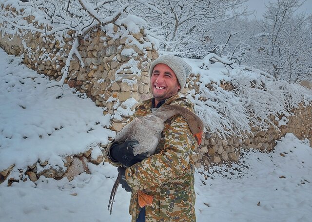 طبیعت زمستانی روستای درو