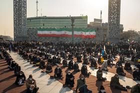 بزرگداشت حماسه ۹ دی در میدان امام حسین (ع)