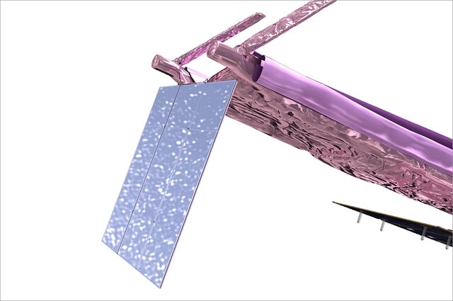 برج قابل استقرار تلسکوپ "جیمز وب" باز شد