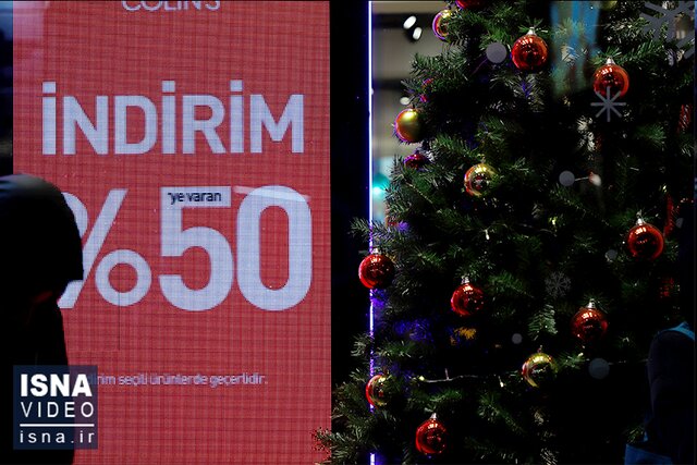 ویدئو / حال و هوای کریسمس و سال نو میلادی در استانبول