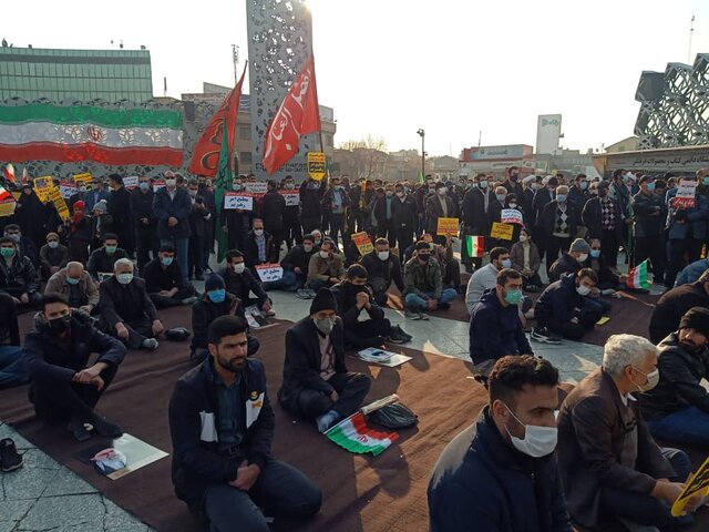 اجتماع مردمی ۹ دی در میدان امام حسین (ع) +عکس