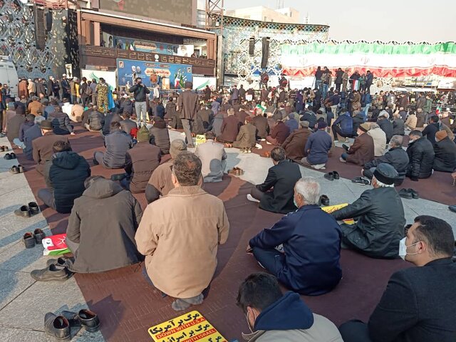 اجتماع مردمی ۹ دی در میدان امام حسین (ع) +عکس