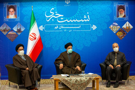 نشست خبری رییس جمهور در قم