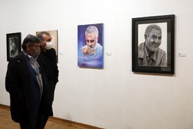 نمایشگاه «سرو ایرانی» افتتاح شد/ادای دین هنرمندان به سردار سلیمانی