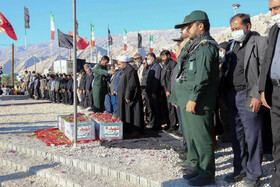 تشییع شهدای گمنام شهرستانهای دشتستان و عسلویه در استان بوشهر