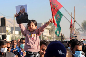 تشییع شهدای گمنام شهرستانهای دشتستان و عسلویه در استان بوشهر