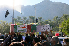 تشییع شهدای گمنام شهرستانهای دشتستان و عسلویه در استان بوشهر