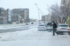 بارش برف در اردبیل