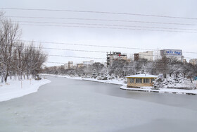 بارش برف در اردبیل