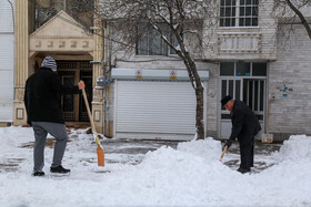 بارش برف در اردبیل