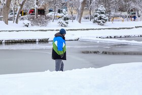 بارش برف در اردبیل