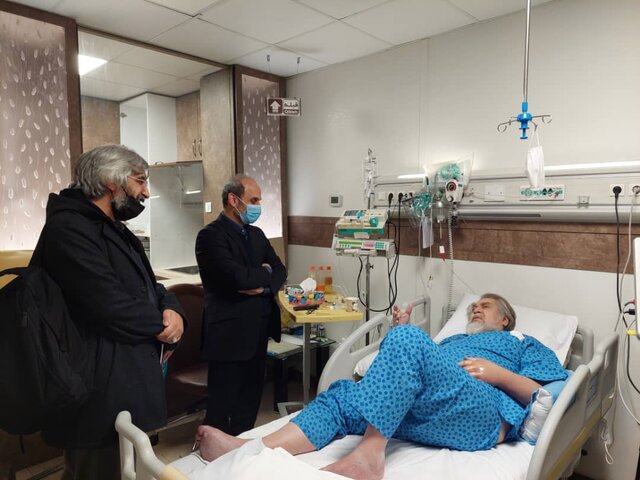 پیمان جبلی به عیادت نادر طالبزاده رفت