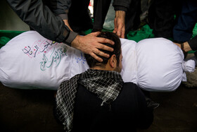 مراسم تشییع شهدای گمنام در وزارت کشور