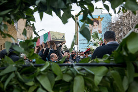 مراسم تشییع شهدای گمنام در وزارت کشور