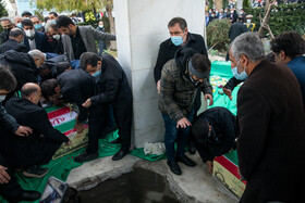 مراسم تشییع شهدای گمنام در وزارت کشور