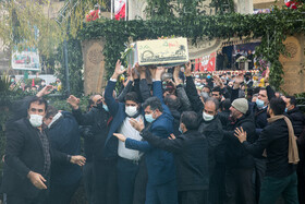 مراسم تشییع شهدای گمنام در وزارت کشور