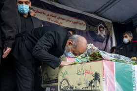 مراسم تشییع شهدای گمنام در وزارت کشور