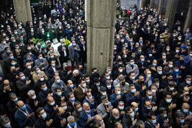 مراسم تشییع شهدای گمنام در وزارت کشور