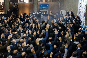 مراسم تشییع شهدای گمنام در وزارت کشور