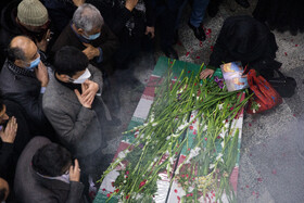 مراسم تشییع شهدای گمنام در وزارت کشور