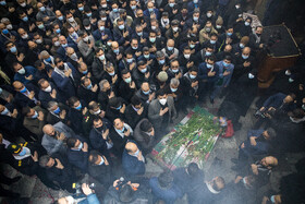 مراسم تشییع شهدای گمنام در وزارت کشور