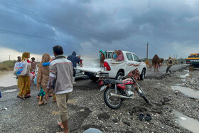 تخلیه چند روستا در میناب بدلیل بارندگی شدید