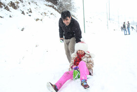 بارش برف در سنندج بعد از دو سال