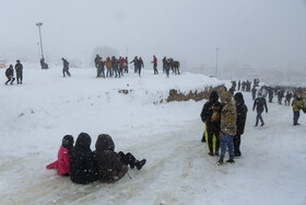 بارش برف در سنندج بعد از دو سال