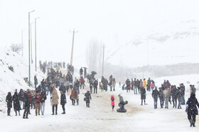 بارش برف در سنندج بعد از دو سال