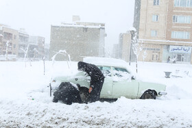 بارش برف در سنندج بعد از دو سال