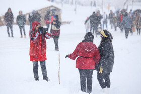 بارش برف در سنندج بعد از دو سال