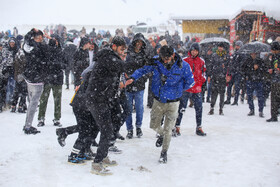 بارش برف در سنندج بعد از دو سال