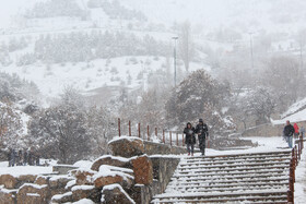 بارش برف در سنندج بعد از دو سال