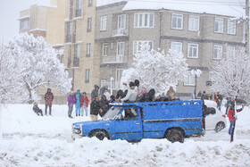 بارش برف در سنندج بعد از دو سال