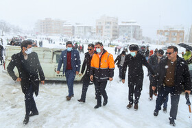 بارش برف در سنندج بعد از دو سال