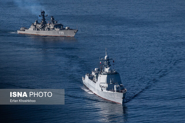 عکس آرشیوی است ورود ناوهای موشکانداز ایران به باکو