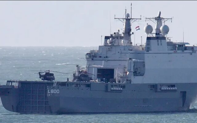 ناو هلندی "روتردام" ناوهای هلند و دانمارک در راه بالتیک