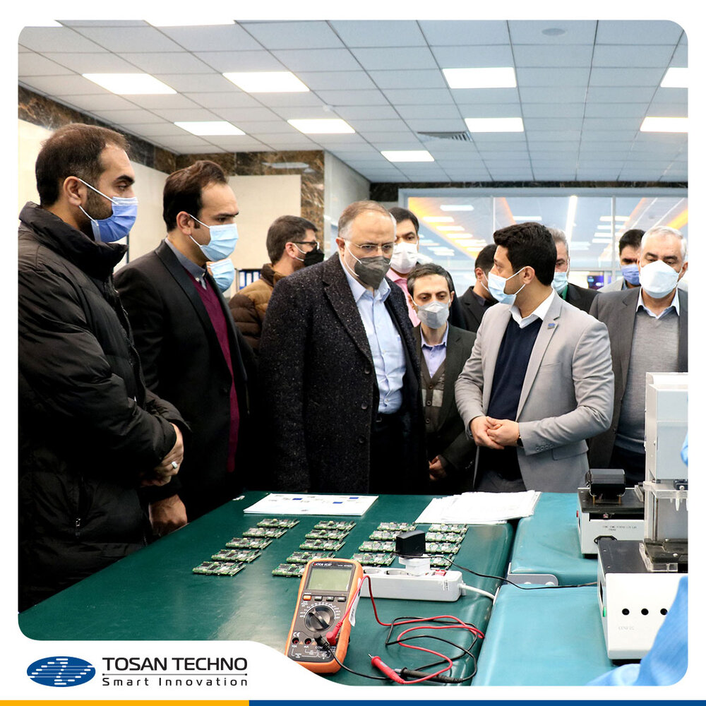 بازدید استاندار قزوین از سایت تولید شرکت توسنتکنو