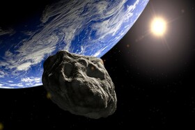 ثبت لحظه گذر یک سیارک "بالقوه خطرناک" از کنار زمین