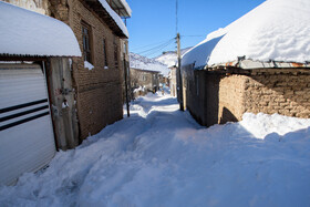بارش کم سابقه برف در کیاسر مازندران