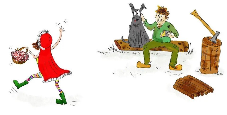 قصه کودکانه شنل قرمزی