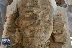ویدئو / کشف دو ابوالهول در معبد «آمنهوتپ سوم»