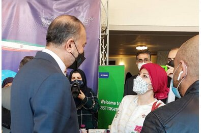 عکس: اکرم احقاقی گفتوگوی سفیر جدید فلسطین با وزیر امور خارجه