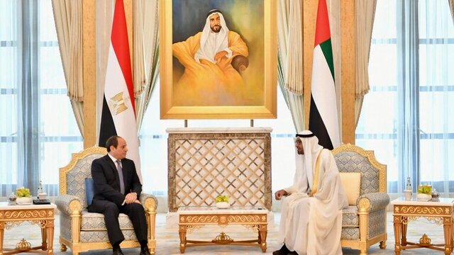سیسی: از اقدامات امارات در مقابله با هرگونه اقدام "تروریستی" حمایت میکنیم