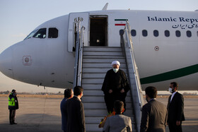 ورود رئیس قوه قضاییه به فرودگاه بین‌المللی شهید هاشمی‌نژاد مشهد
