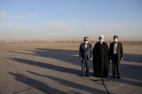 مراسم استقبال از رئیس قوه قضاییه در سفر به مشهد