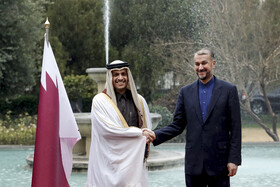 دیدار وزیر امور خارجه قطر با امیر عبداللهیان