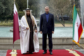 دیدار وزیر امور خارجه قطر با امیر عبداللهیان