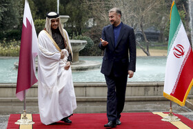 دیدار وزیر امور خارجه قطر با امیر عبداللهیان